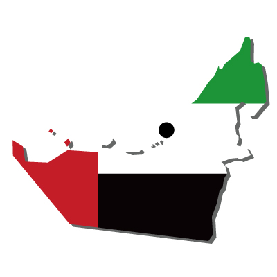 アラブ首長国連邦無料フリーイラスト｜首都・国旗付
